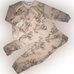 Lion King Sweat Set 4t NWOT